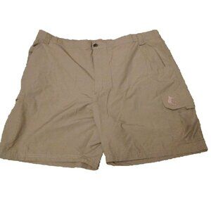 Reel Legends Men's Fishing Shorts Size XXL (42x6) Nylon Blend Khaki Cargo NEW